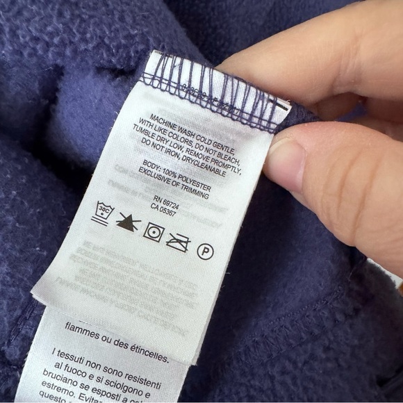 Columbia purple with pink trim fleece zip up jacket Size Small - Picture 6 of 8